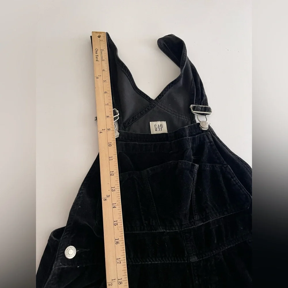 Vintage Gap‎ Kids Cotton Velvet Overalls Black XXL